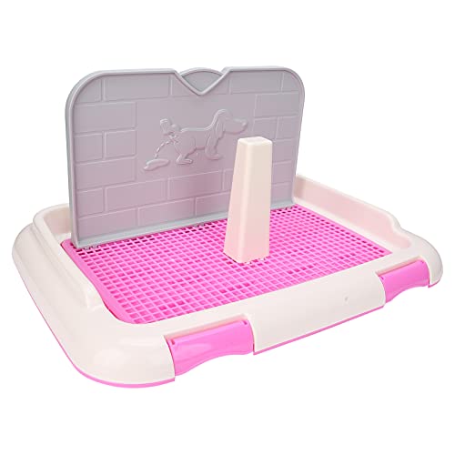 Katzentoiletten-Trainingsset, Hundetoilette, Katzentöpfchen, Zaun, Hundetoilette, Indoor-Welpentrainingstoilette, Hunde-Toilettentablett mit Geplantem Urinieren (PINK) von Generic