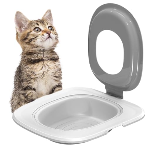 Katzentoilettensitz, Katzenstreu-Trainer, Katzentoilettentrainer, Katzentoilettentrainer, Katzentoiletten-Trainingsset, Wiederverwendbare Katzentoilette zum Reinigen von Generic