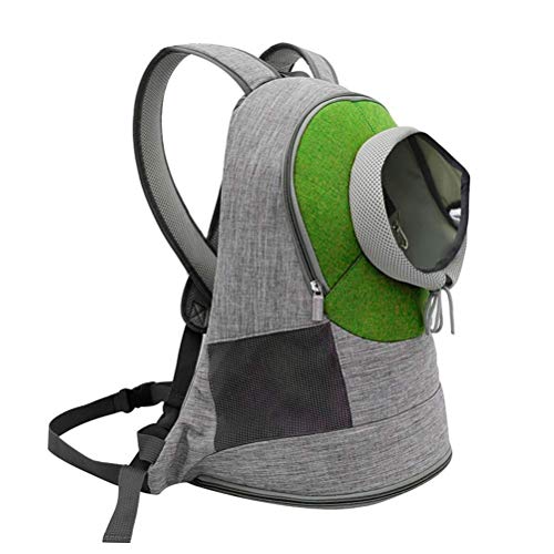 Katzentragetasche Hund Reisetaschen Haustier Tragbare Welpentrage Atmungsaktiv Outdoor Haustier Tragetasche Rucksack (Farbe: Grün, Größe: Medium), Packbarer Ultraleichter Rucksack von Generic