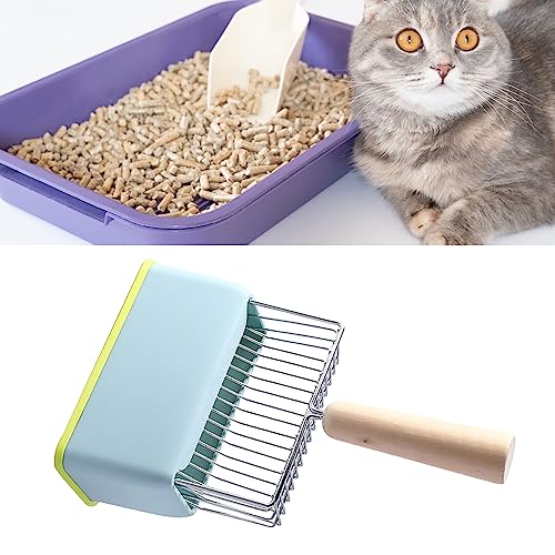 Kitten Poop Lifter Katzenstreuschaufel mit Langem Griff und Sockel (Blue) von Generic