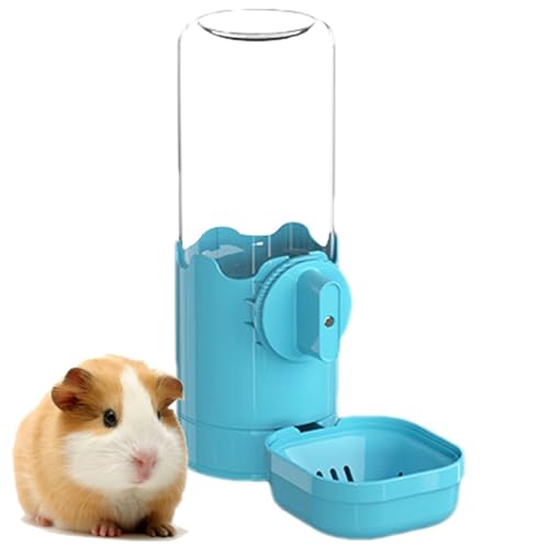 Kleintier-Wasserspender, Haustierkäfig-Wassernapf - 750 ml automatischer Schwerkraft-Wasserspender für Kleintierkäfige,Abnehmbare Tränke, um ein Überlaufen für niederländische Schweine, Igel und Hamst von Generic