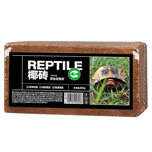 Kokosfaserziegel, Reptiliensubstrat,Reptiliensubstrat Brick Coco Coir Einstreu für Reptilien | Reptilien-Substratziegel, Kokosnuss-Einstreu für Reptilien, Kokosnuss-Kokostorf-Ziegel von Generic