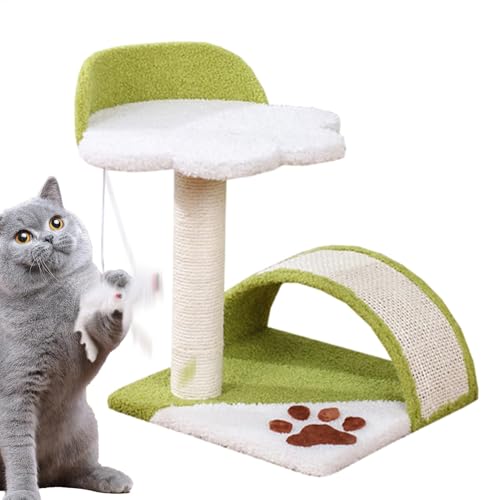 Kratzbaum für Katzen, Klettergerüst für Katzen - Kleine Kratzbrücke für Katzen | Niedliches Katzen-Sprungspielzeug, interaktiver Kratzbaum aus Sisal, lustiges Krallenschleifen, Kratzbaumturm für Kätzc von Generic