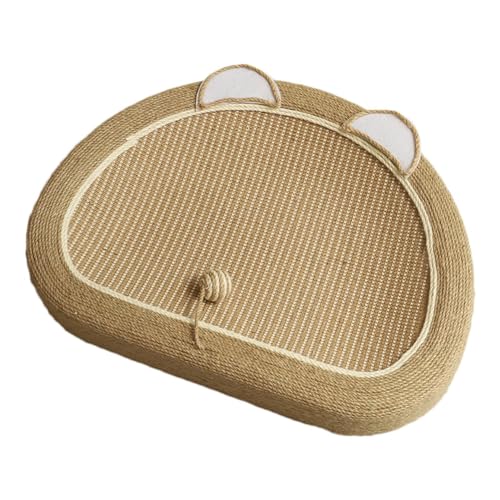 Kratzbett für Katzen – Schöne Sisal-Maus-Kratzmatte für Katzen mit integriertem Ball-Spielzeug | Kuschelbett für Katzen, idealer Schutz für Möbel, Trainingsspielzeug für von Generic