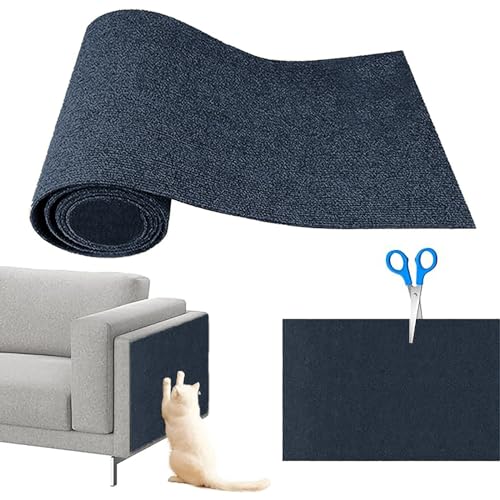 Kratzmatte Katze, Selbstkleben Kratzbrett Wand 200x40cm,Kratzpads,Kratzmatte Katze Sofa, Katzen Wand, DIY Climbing Cat Scratcher Tür Kratzschutz (Grau,40X200CM) von Generic