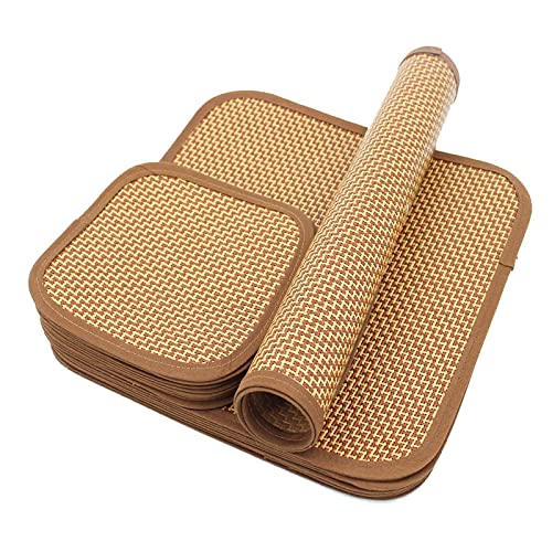 Kühlmatte Hund Kühlmatte Für Hunde Haustiermatte, Strohmatte, Hundematte, Rattan-bambusmatte, Sommer-eisauflage, Passende Hundehütte, Rechteckig/quadratisch, 20 X 20 cm von Generic