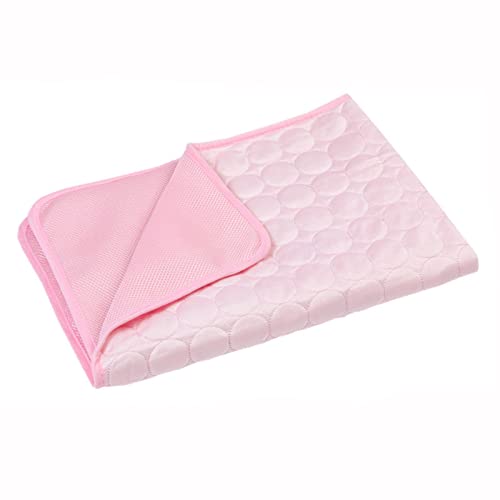 Kühlmatte Hund Kühlmatte Für Hunde Sommer-kühlmatte Für Haustiere, Kühlende EIS-seiden-kühlmatte, Kitty Kennel Cooling Pad, Atmungsaktive Kühlmatte, Pink, 2XL (150 * 100cm) von Generic