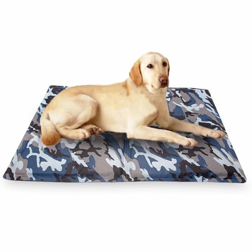 Kühlmatte Hund - Selbstkühlend Kratzfest Faltbar - Ideal für Katzen und Hunde (Welpen, Mittelgroße Hunde, Extra Große Hunde) - Antihaft & Leicht zu Reinigen (Armee Camouflage, XXX-Large) von Generic