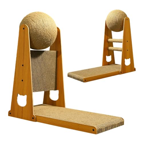 L Shaped Scratching Post – Vertical Scratcher Furniture with Detachable Base | Stylish Scratch Pole with Ball Toy, Thick Scratch for Claw Relief, Compact Space-Saving Activity L Shaped Scratching Post – Vertical Scratcher Furniture with Detachable Base | Stylish Scratch Pole with Ball Toy, Thick Scratch for Claw Relief, Compact Space-Saving Activity von Generic