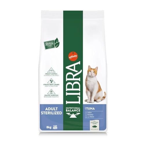 Libra Trockenfutter für Katzen Sterilised Adult Thunfisch 8 kg von Generic