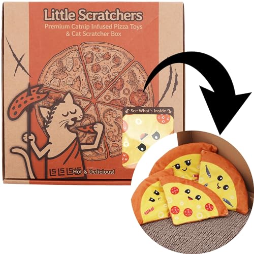 Little Scratchers Pizza-Spielzeug mit Katzenminze von Generic