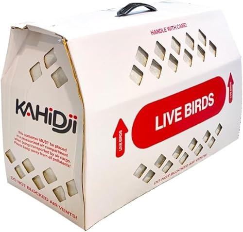 Live Bird Versandkarton, weniger teuer, Größe 45,7 x 20,3 x 30,5 cm hoch, mit Griff für Geflügel, Tauben und Kanarienvögel, 2 Boxen von Generic