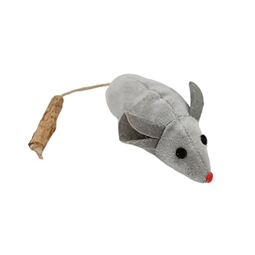 Mäuse Katzenspielzeug Katzenspielzeug Mäuse "Real Little Mice Size Cat Toys With Rassel Sound Prefilled Cat Mice Toy For Indoor Cats Interactive Play Jkk454 (Grau, Einheitsgröße) von Generic