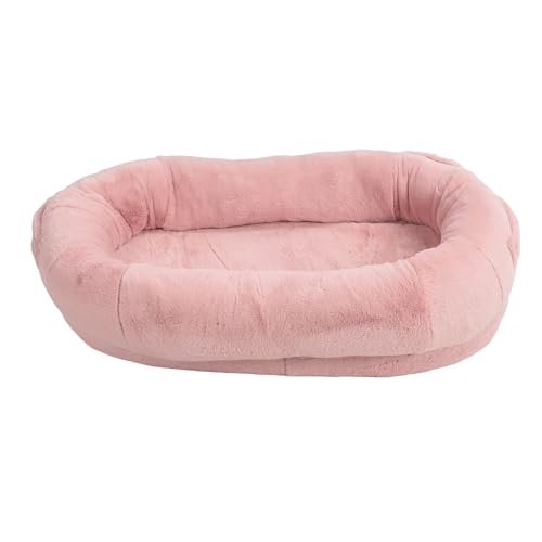 Menschliches Hundebett, Nacken-Kopfstütze, Menschlicher Hunde-Sitzsack, Waschbar, Gemütlich, mit Erhöhtem Rand, Abnehmbar für den Heimgebrauch (135 * 85 * 30CM) von Generic