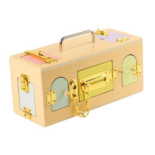 Montessori Lock Box Spielzeug Holz Sensorischen Bord für Mädchen Jungen 1 Jahr Alt Kinder von Generic