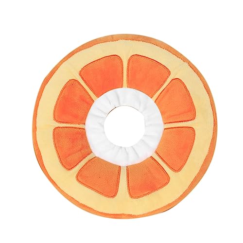 Neue Elektrische Stickerei Fruchtform Wassermelone Ananas Erdbeere Orange Ring Katze Halsband Katze Halsband Anti Lecken Weiß Schande Ring Weiche Katze Liefert Innenring Einstellbare Größe KlK119 (B, von Generic