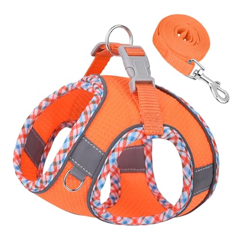 No-Pull Hundegeschirr für mittelgroße Hunde, Welpengeschirr Einstellbar Harness Weste -Reflektierend, Weich Geschirr Sicher Kontrolle Brustgeschirr mit Atmungsaktiv Gepolstert (1I,L) von Generic