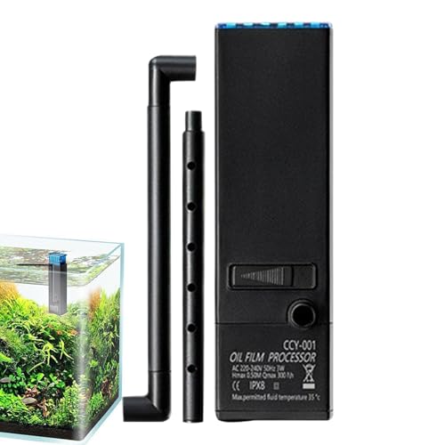 Ölschimmer für Aquarien, Ölentferner für Aquarien, effektiver Skimmer für Aquarien, verstellbarer Ölentferner für Aquarien von Generic