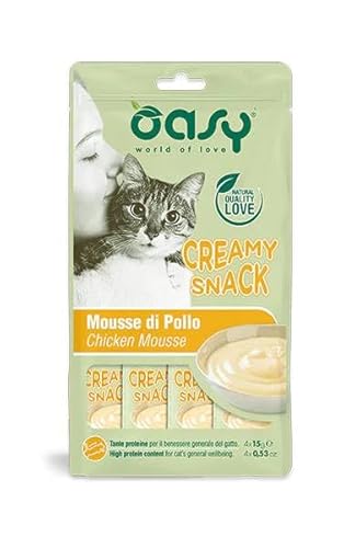 Oasy Snack Katze – Creamy Snack Huhn – 3 Packungen à 4 x 15 g von Generic