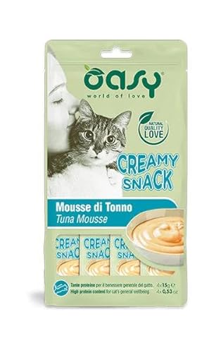 Oasy Snack Katze – Creamy Snack Thunfisch – Angebot – 3 Packungen – 4 x 15 g von Generic