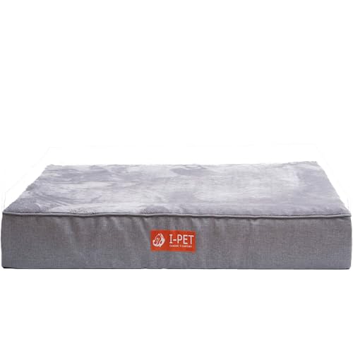 Extra großes orthopädisches Hundebett, abnehmbares und waschbares Schlafsofa für sehr große Hunde, XL-Memory-Foam-Bett mit rutschfester Unterseite, 17,8 cm, menschliches Hochbett von Generic