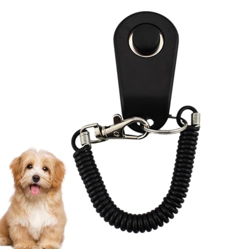 Pet Clicker Training, Clicker Training Tool, Hund Gehorsam Clicker, Haustier Training Clicker mit Handgelenkschlaufe Welpentrainingsbedarf für Hunde Katzen Vögel Verhaltenstraining Zubehör von Generic