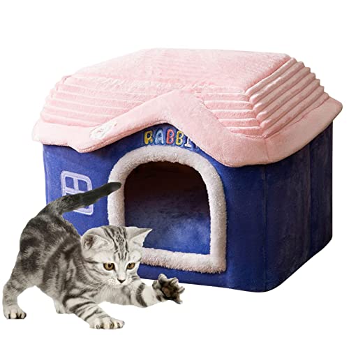 Pet House – Einzigartiges Schloss-Katzenbett für Indoor-Katzen, rutschfest, weich, für Haustiere, Katzenhöhle, Haustier-Nest, Katzenzubehör für Indoor-Katzen von Generic