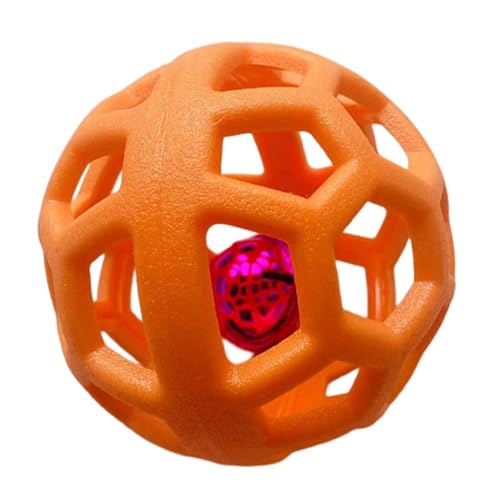 Pets Bell Ball, Multifunktionaler Ball Chasing Game Spielzeug, Tragbares Aushöhlen Welpenball Spielzeug, Katzenspielzeug Bälle mit Glocke, Interaktives Katzenspielzeug Bälle für von Generic