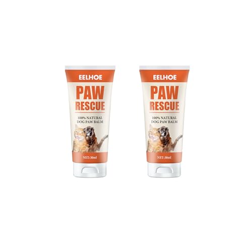 Pfotenbalsam Hunde 30ml für weiche Hundepfoten - Hunde Pflege Pfotenpflege Katze, Pet Foot Care Pfotenschutz Creme, Katzen Hunde Zubehör Winter & Sommer (2PCS,30ML) von Generic