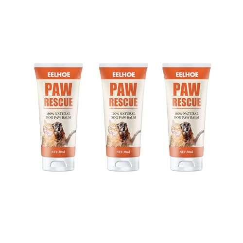 Pfotenbalsam Hunde 30ml für weiche Hundepfoten - Hunde Pflege Pfotenpflege Katze, Pet Foot Care Pfotenschutz Creme, Katzen Hunde Zubehör Winter & Sommer (3PCS,30ML) von Generic