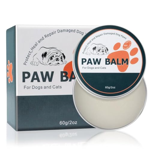 Pfotenpflege für Hunde & Katzen - 2oz Hundepfotenbalsam Pfotenbalsam für Rissige Pfoten&Tiernasen Heilt, Regeneriert trockene Pfoten, Winter Pfotenschutz (1PC,60g) von Generic