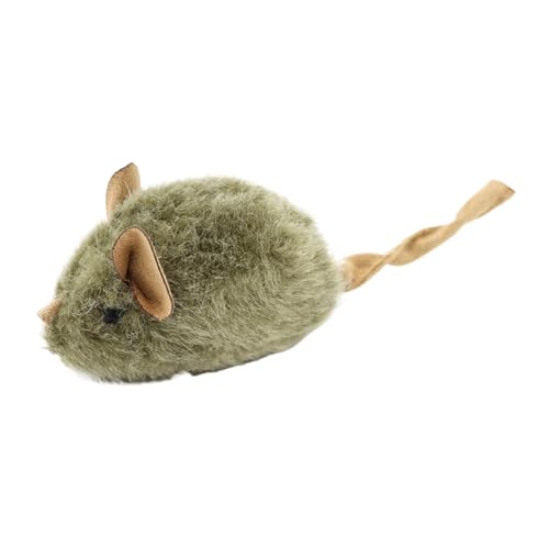 Plush mice Toy - Plush Mice Cat Toy Toy - Realistic Kitten Chew Play Toy, Fuzzy Interactive Catch Plüsch Mäuse, Safe Squeak -Spielzeug für Innenkatzen, 14x4,5 cm, langlebiges Kau -Design von Generic