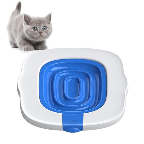 Potty Train Katzentoilette – Katzentoilettentraining, stabile Katzentoilette | Professioneller Toiletten-Katzenklo-Trainer für Toilettenzug, Kätzchen-Töpfchen-Zugsystem für jede Katze, jedes Alter und von Generic