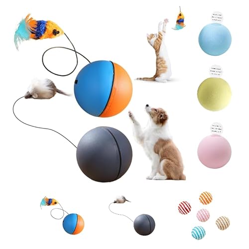 Power Ball für Katzen Katzenspielzeug Haustierspielzeug Anti-Boring Gravitational Machen Sie Katzenminze Bellen von Haustieren Macht 1PC (Pink2) von Generic