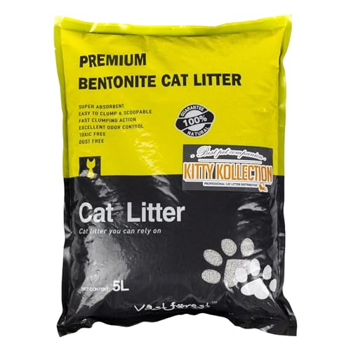 Premium Bentonit Multi Duft Staubfrei Stark Klumpen Katzenstreu 4,0 kg (Zitrone) von Generic