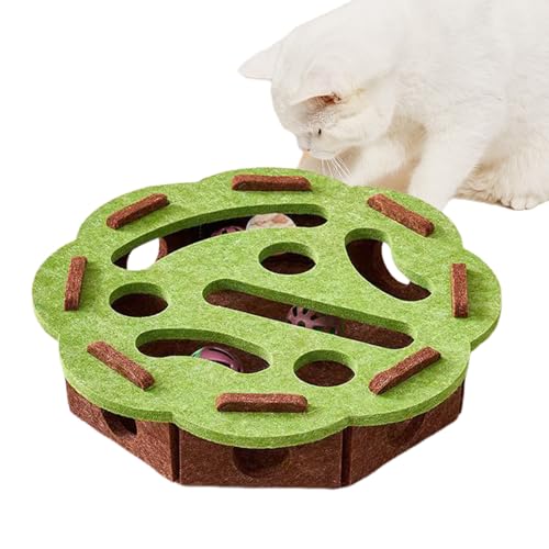 Puzzlespielzeug Für Katzen - Interaktives Katzen Intelligenzspielzeug Mit Kratzfunktion | Labyrinth-Spielbox Mit Glocke Für Kätzchen Bewegung Und Geistige Anregung Puzzlespielzeug Für Katzen - Interaktives Katzen Intelligenzspielzeug Mit Kratzfunktion | Labyrinth-Spielbox Mit Glocke Für Kätzchen Bewegung Und Geistige Anregung von Generic