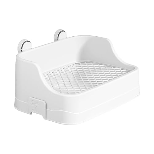 Rabbiit Rabbiit Katzentoilette | Toilettenbox | Kaninchentoilette | Käfig mit großer Kapazität | quadratische Haustiertoilette mit Schnalle | Chinchilla-Fruetstreu Rabbiit Rabbiit Katzentoilette | Toilettenbox | Kaninchentoilette | Käfig mit großer Kapazität | quadratische Haustiertoilette mit Schnalle | Chinchilla-Fruetstreu von Generic