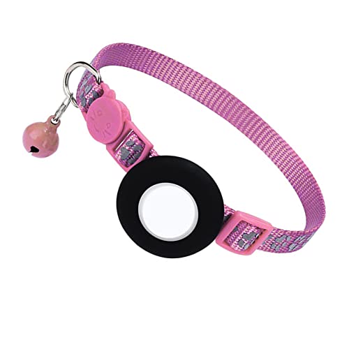 Reflektierendes Kätzchenhalsband, Einziehbares Haustier-Tracking-Halsband, Langlebig für Kleine Tiere (PINK) von Generic