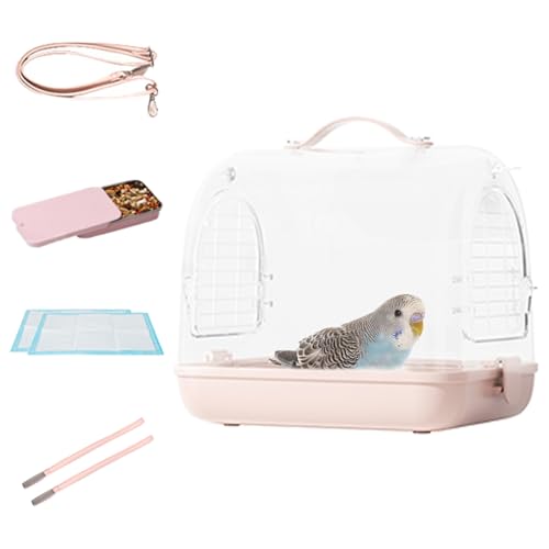 Reise-Bandkäfig für Vögel, tragbarer Vogelträger, Rucksack, transparenter -Käfig – atmungsaktive Tragetasche für Vögel mit leichtem Keilabsatz, Cockatome Pe Reise-Bandkäfig für Vögel, tragbarer Vogelträger, Rucksack, transparenter -Käfig – atmungsaktive Tragetasche für Vögel mit leichtem Keilabsatz, Cockatome Pe von Generic