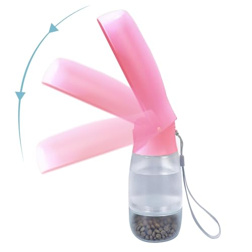 Reise Hund Wasserspender, Hund Reise Wasserflasche, Reise Welpe Wassernapf mit Futterbehälter, Faltbare Wasserflasche, Welpen Trinknapf, Auslaufsicherer Wasserspender für Haustier, Reisen, Outdoor Reise Hund Wasserspender, Hund Reise Wasserflasche, Reise Welpe Wassernapf mit Futterbehälter, Faltbare Wasserflasche, Welpen Trinknapf, Auslaufsicherer Wasserspender für Haustier, Reisen, Outdoor von Generic