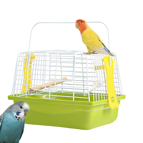 Reisekäfig für Vögel, tragbarer Vogelkäfig aus Drahtmaterial für Papageien, Transportkäfig für Wellensittiche, Kakadus und Agapornis, Vogelzubehör für Käfig Reisekäfig für Vögel, tragbarer Vogelkäfig aus Drahtmaterial für Papageien, Transportkäfig für Wellensittiche, Kakadus und Agapornis, Vogelzubehör für Käfig von Generic