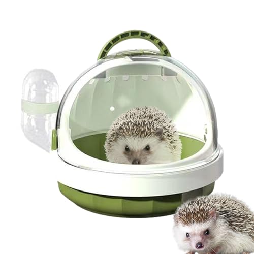 Reisetrage für Hamster und Meerschweinchen – Atmungsaktive Tragetasche mit Wasserflasche | Tragbare Reisebox für Kleintiere, ideal für Chinchillas, Kaninchen und andere Tiere von Generic