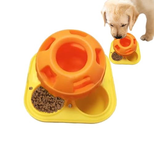 Riechball für Hunde - Interaktives Hundeball-Spielzeug, Leckerli-Spender-Apportierspielzeug | Leckerli-Ball-Futterspender für Hunde, Futterspielzeug-Balltablett-Set in Hundefutterqualität für Haustier von Generic