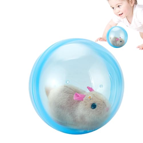 Rolling Ball Hundespielzeug, interaktiver Katzenspielzeugball - Elektrischer Hamster-Laufball,Rollendes Lernspielzeug für Katzen und Hunde, interaktives Spielzeug, Krabbelartefakt, niedliches von Generic