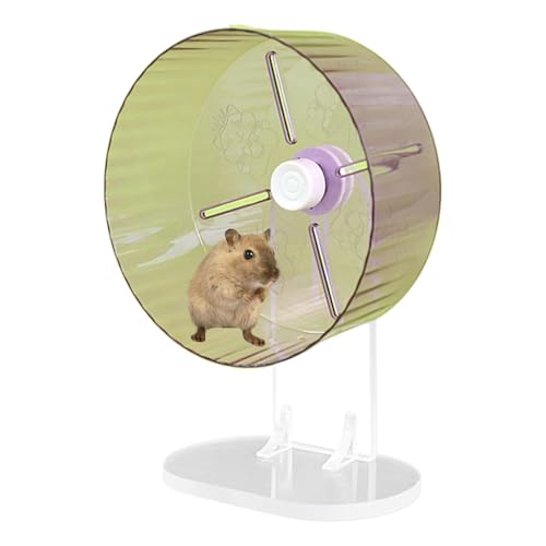 Ruhiges Hamsterrad, kleines Hamsterrad - Animal Training Wheel Accessoires - Acryl stille Haustiere Übung Spinner Accessoires für Syrien Hamster von Generic