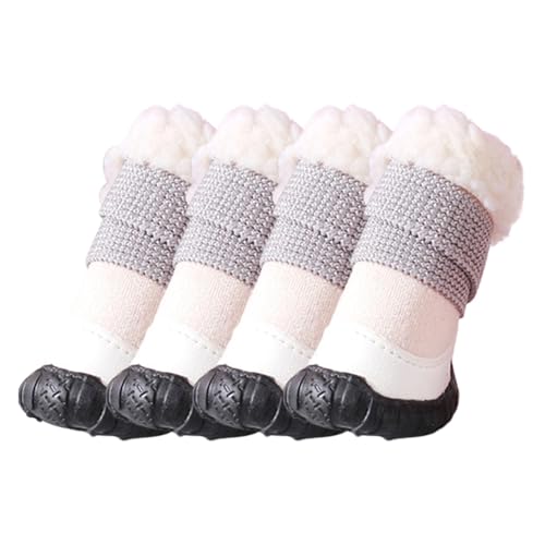 Rutschfeste Hundestiefel, Hundeschuhüberzüge, Hundeschuhe, Pfotenschutz, Winter-Schneestiefel, Hundeschuhe, Rutschfest, Warm, Geeignet Für Kleine Und Mittelgroße Hunde, Winter-Outdoor-Aktivitäten, Was von Generic