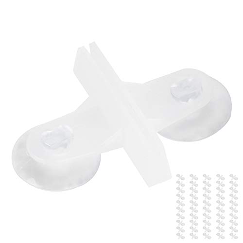 Saugnapf-Clip, Aquarium-Pflanzenhalter mit Gummimaterial, 50 Stück Aquarium-Trennhalter, Aquarium-Trennwand-Saugnapf-Clip, Aquarium-Isolationshalter, Halterung Aquarium (White) von Generic