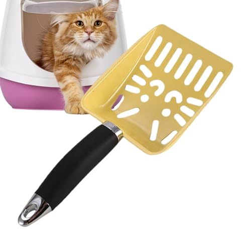 Schaufel für Katzenstreu - Edelstahl Kätzchen Kotschaufel | Rutschfester Griff leichtgewichtiger ergonomischer Edelstahl-Katzenstreu für innen, draußen, WC und Multi-Cap-Training Schaufel für Katzenstreu - Edelstahl Kätzchen Kotschaufel | Rutschfester Griff leichtgewichtiger ergonomischer Edelstahl-Katzenstreu für innen, draußen, WC und Multi-Cap-Training von Generic