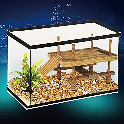 Schildkröten-Aalplattform, Schildkrötenrampe, Schildkröten-Dock mit Rampenleiter, Schildkrötenrampe, Reptilienleiter-Dock für Aquarium von Generic