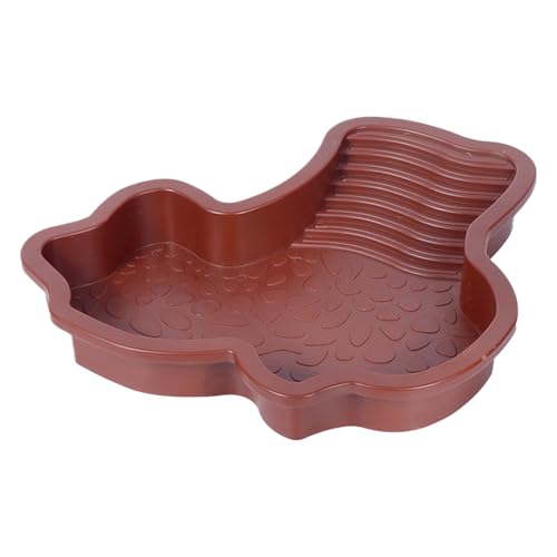 Schildkrötenbecken | Schildkröten Wassernapf & Reptilien Badebereich | Einweichschale mit Rampe, Terrarium Zubehör Sonnenplateau, Aquariumdekoration Futternapf für Amphibien Schildkrötenbecken | Schildkröten Wassernapf & Reptilien Badebereich | Einweichschale mit Rampe, Terrarium Zubehör Sonnenplateau, Aquariumdekoration Futternapf für Amphibien von Generic